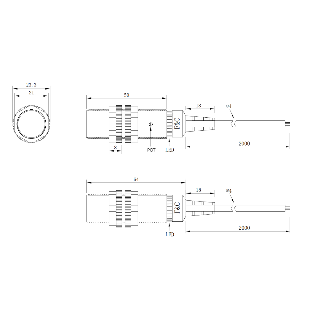 FKC1810-P габариты
